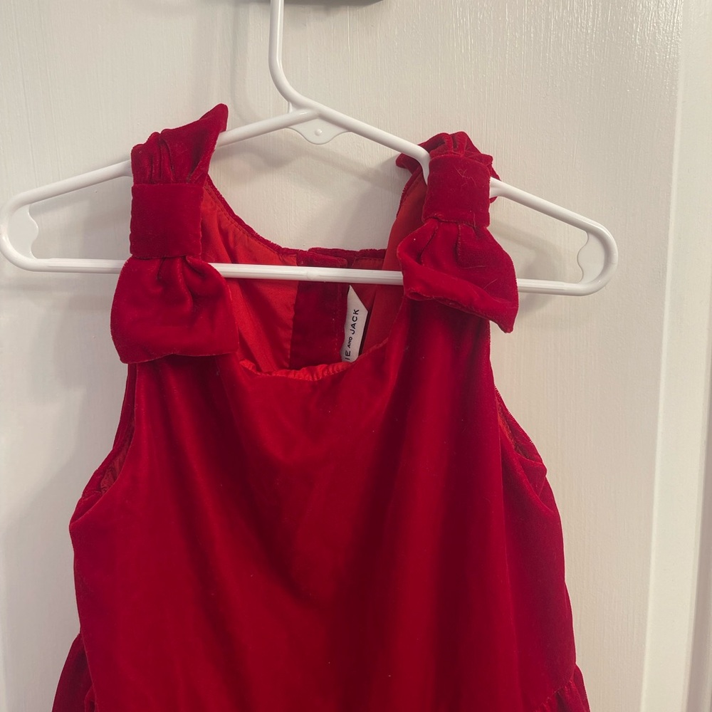 Janie and Jack Ruby Tiered Velvet Dress - Picture 3 of 6